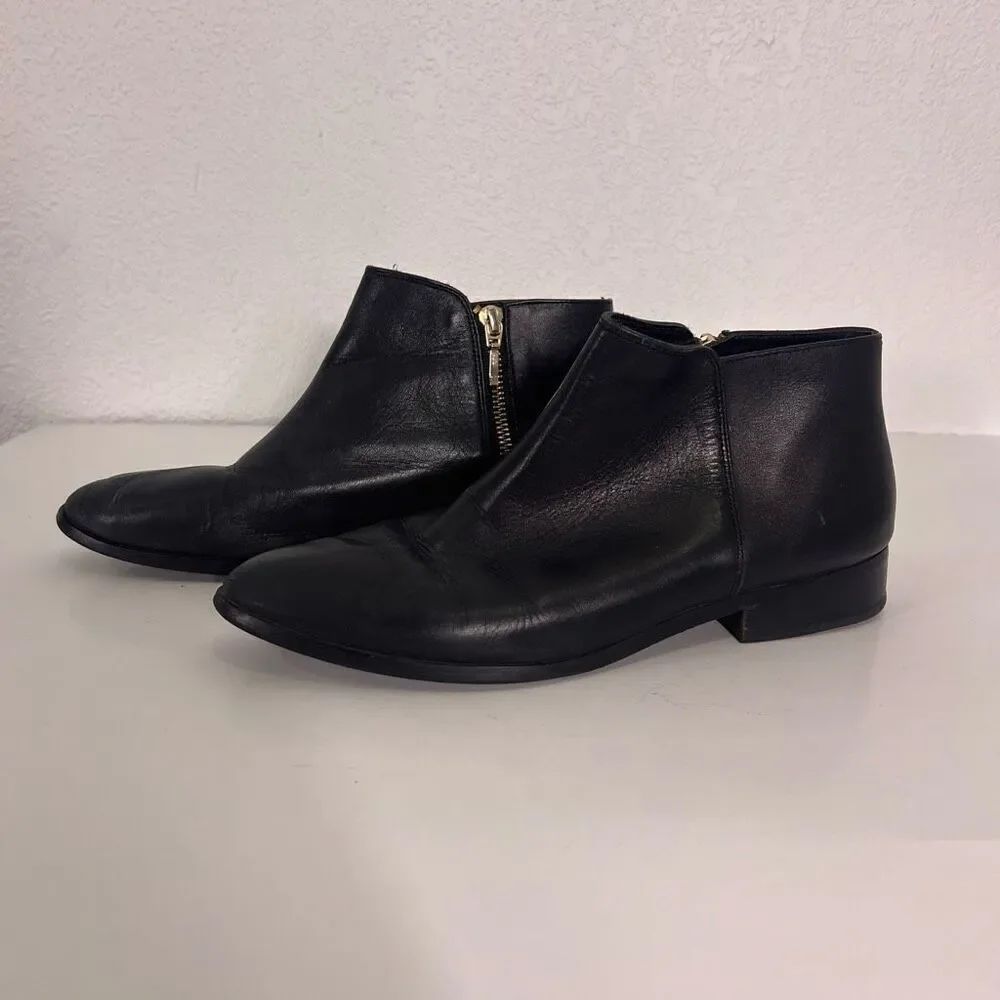 Nisolo Black Leather Ankle Booties Women’s 8.5